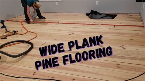 face nailed pine flooring
